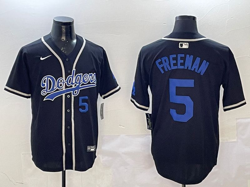 Men Los Angeles Dodgers #5 Freeman Black Fashion Game 2025 Nike MLB Jersey style 8->los angeles dodgers->MLB Jersey